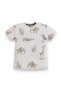 Infant Boys Safari Animal Print Cotton Pajama Set – T-Shirt & Shorts Nightwear - 4
