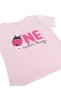 Girls Ladybug “ONE” Print Cotton Pajama Set – T-Shirt & Full Pants Nightwear - 8