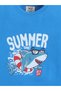 Boys “Summer” Shark Print Cotton Pajama Set – T-Shirt & Pajama Pants Nightwear - 4