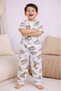 Boys’ Pajama Set – Playful Animal Print Cotton Nightwear (2-Piece Set) - 2