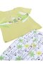 Girls Nature Print Cotton Pajama Set – T-Shirt & Full Pants Nightwear - 7