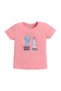 Girls Cactus Print Cotton Pajama Set – T-Shirt & Shorts Nightwear - 3