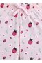 Girls Ladybug “ONE” Print Cotton Pajama Set – T-Shirt & Full Pants Nightwear - 6