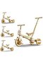 4-in-1 Convertible Baby Tricycle with Parental Handle | Foldable Kids Cycle 1.5–5 Years (Brown)