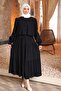 Black Buttoned Shirt and Skirt Set