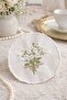 Set of 6 Daisy Embroidered Coffee Presentation Napkins – Fabric Cocktail Napkin Set - 5