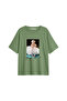 Marilyn Monroe's Beauty Printed Relaxed Fit Green Women's Tshirt