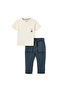 Boys 2 Pc Set “Sunshine Surf Club” Graphic Tee & Moto-Pocket Joggers Set - 3