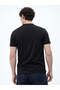 Solid Henley Neck Regular Fit Black T-shirt - 3