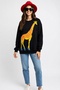 Fashion Hunter Giraffe – Heeled Design Sweatshirt / Hoodie (Optional)