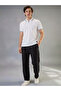 Solid Tipping Collar Neck Regular Fit White Polo T-shirt - 5