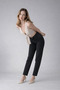Women's Straight Leg Mom Fit Classic Black Jeans - 2