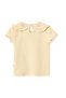 Girls 2 Pc Set Sunshine Waffle-Knit Ruffle Collar & Shorts Set - 6