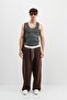 Baggy Fit Sweatpants Brown - 3