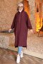 Plum Sleeve Elastic Hooded Cap