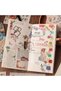 24 Sheets Washi Vintage Retro Flower Sticker Book Bullet Journal Scrapbook Laptop - 4