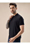 Black Textured Vertical Stripe Regular Fit Polo T-shirt - 2