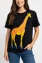 Fashion Hunter Giraffe – Heeled Design T-Shirt / Tank Top (Optional)