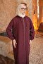 Plum Sleeve Elastic Hooded Cap - 3
