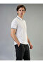 Solid Tipping Collar Neck Regular Fit White Polo T-shirt - 2