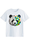Geometric Panda Cotton T-Shirt – Artistic Animal Graphic Tee for Boys and Girls