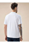 White Textured Vertical Stripe Regular Fit Polo T-shirt - 3