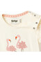Girls 2 Pc Set “Flamingo Fête” Ruffle-Sleeve Tee & Bow-Trim Shorts Set - 5