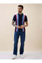 Striped Regular Fit Navy Polo Collared T-shirt - 5