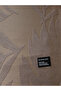 Embossed All-Over Textured Khaki Polo T-shirt - 6