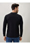 Solid Brand Logo Print Regular Fit Black Henley Neck T-shirt - 3