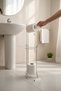 Stainless Steel Toilet Paper Holder with Stand Wc Paper Roll Holder