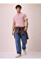 Solid Henley Neck Regular Fit Rose T-shirt - 5