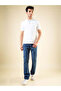 Solid White Tipping Collar Polo T-shirt - 5