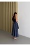 Women's Plaid Lace Piece Back Gipeli Dress Blue - 3