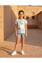 Girls Blue Printed T-Shirt - 5