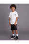 Boys White Short Sleeve Henley T-Shirt - 2
