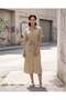 Women Green Belted Midi Dress - 5