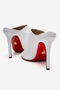 White Skin Women's Open Toe Red Sole Stiletto Heel U t Slipper Melody - 4