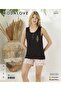 Modal Ove Women's Viscose Soft-Textured Wide-Strap Shorts Set