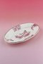 Pink English Porcelain Kayak Plate