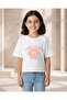 Girls White Embellished T-Shirt