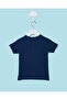 Infant Boys Navy Slub Henley T-Shirt - 4