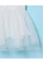 Infant Girls White Layered Tulle Dress - 3