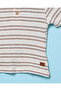 Infant Boys Beige Striped Yarn-Dyed Jacquard T-Shirt - 3