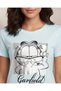 Women Mint Garfield Graphic Oversized T Shirt - 4