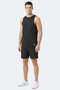 Korba Men's Sleeveless Black T-Shirt - 8