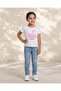 Girls White Printed T-Shirt - 2
