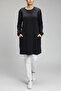 Women's C Pocketed Cycling Collar Tunic with Cuffs on the Sleeves - 2