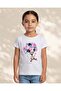 Girls White Printed T-Shirt