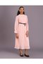 Senior Girls Pale Pink Pleated Dress with Embellishment - 2